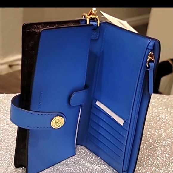 Michael Kors Jet Set Charm Small Phine Wristlet- Oxford - Picture 6 of 14